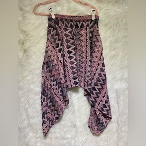 Buddha harem parachute pants tribal pink small yoga